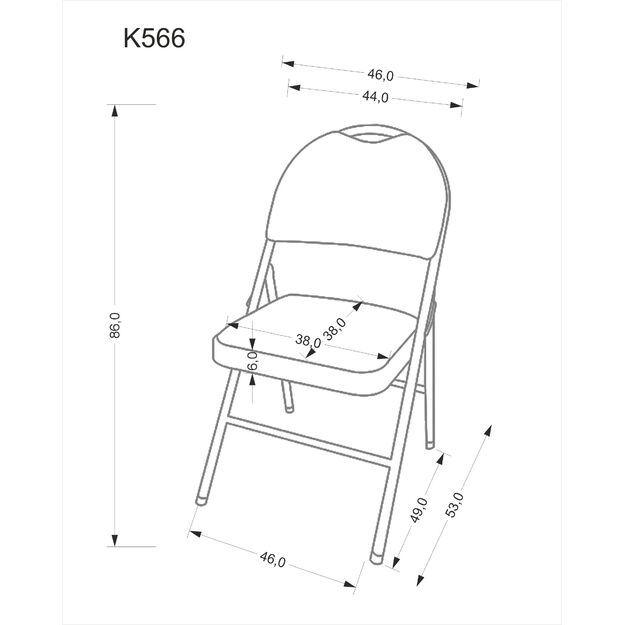 K566 chair color: black/grey
