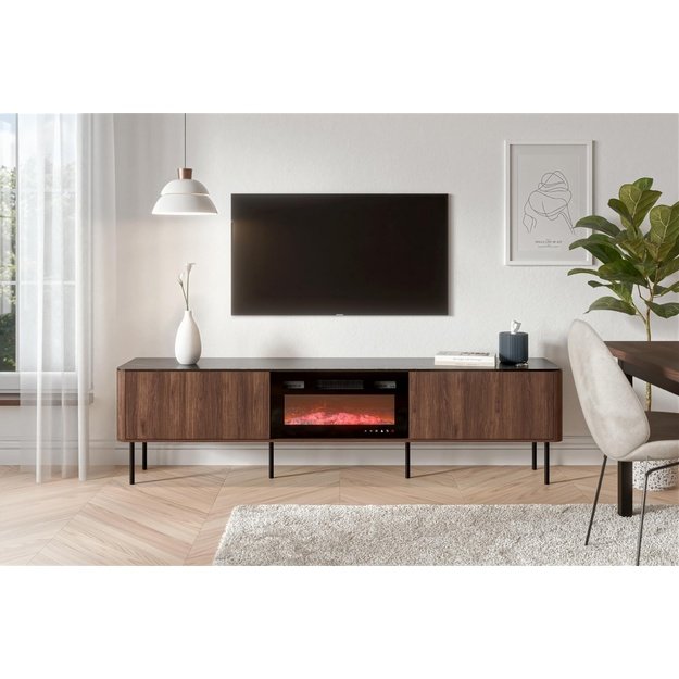 SOLANO RTV-2 RTV standchest warmia walnut / black marble