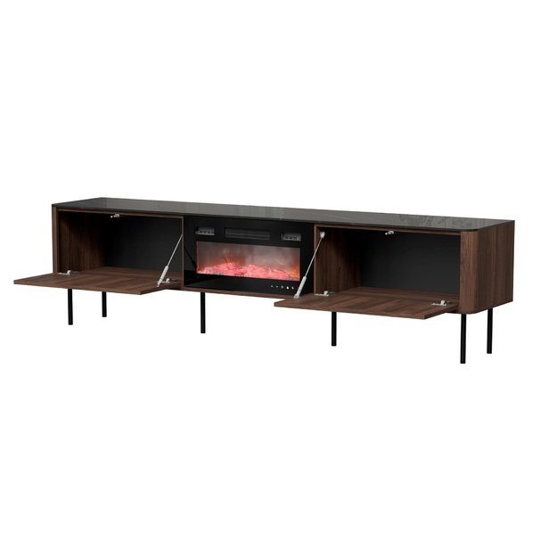 SOLANO RTV-2 RTV standchest warmia walnut / black marble
