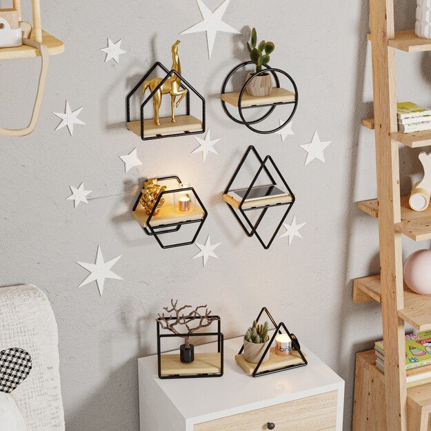 Minyat&uuml;r Raflar 6 lı Set 5