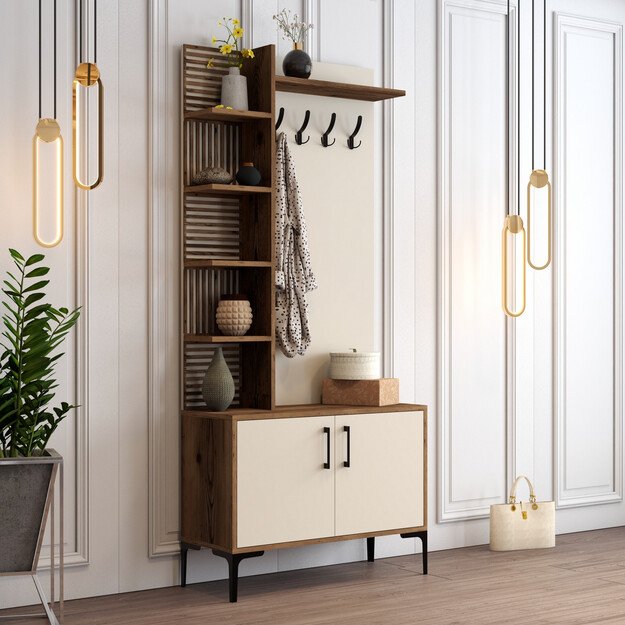 Viyana D - Walnut, Cream 1