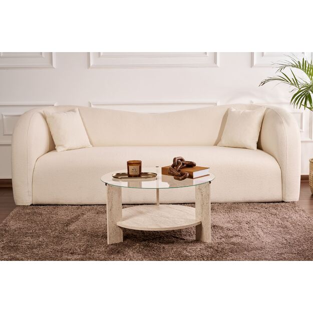 Clara - Travertine, Transparent 1