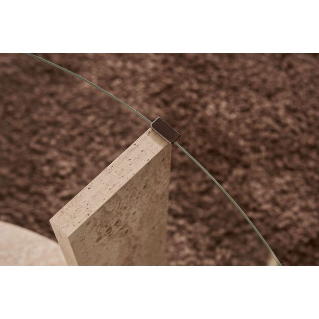 Clara - Travertine, Transparent 3