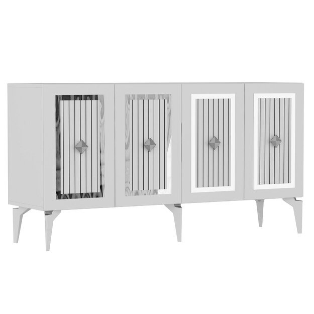 Nora - White, Silver 5