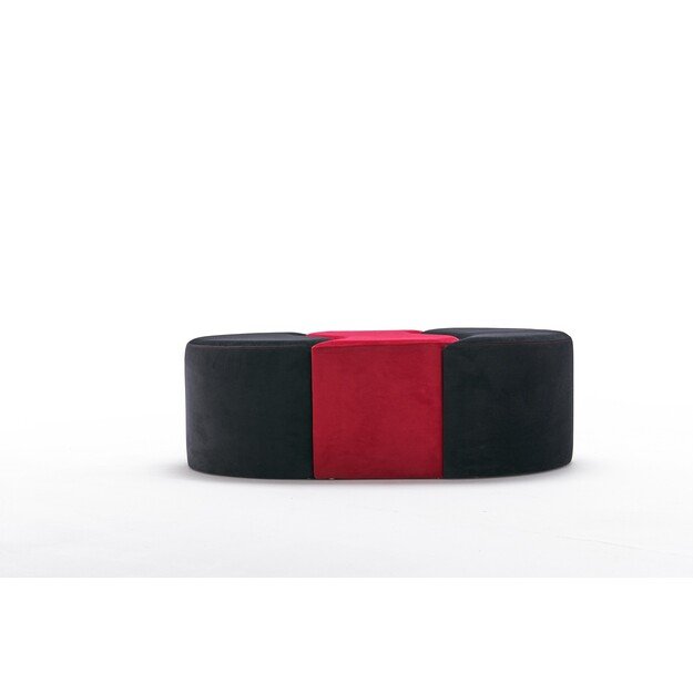Alya Puf - Black, Red 4