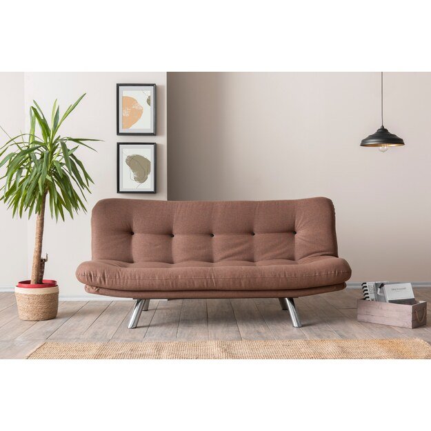 Misa Small Sofabed - Light Brown