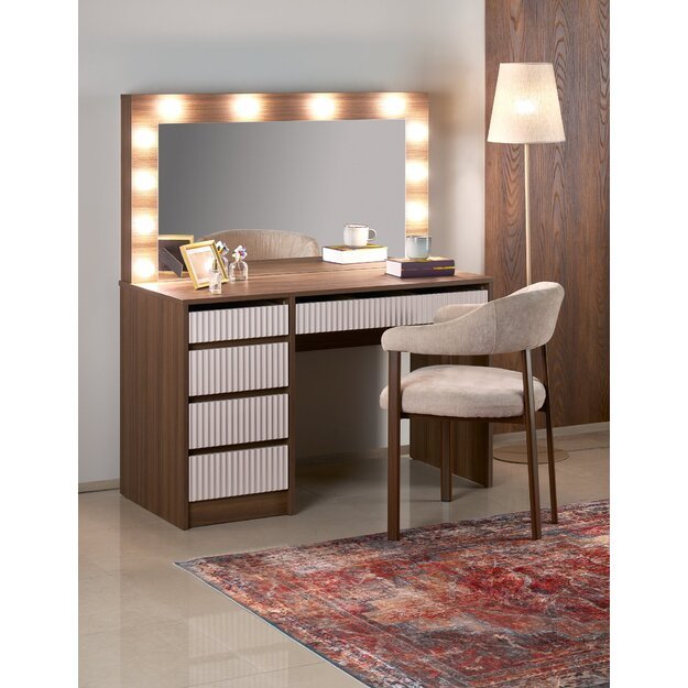 HOLLYWOOD 2 XL color: cashmere / walnut