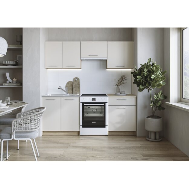 MARIJA 200 kitchen set, cremona oak / cashmere