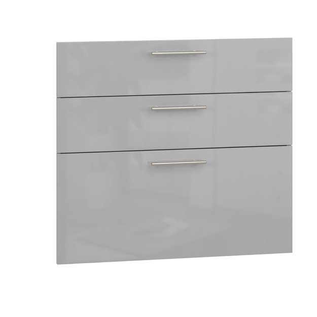 VENTO D3S_H-80/82 fronts, color: light grey high gloss