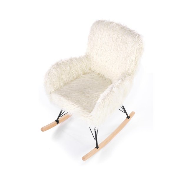 AUSTIN leisure armchair cream / black / natural