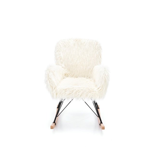 AUSTIN leisure armchair cream / black / natural