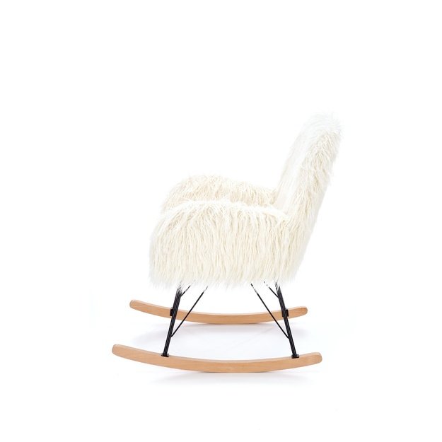 AUSTIN leisure armchair cream / black / natural