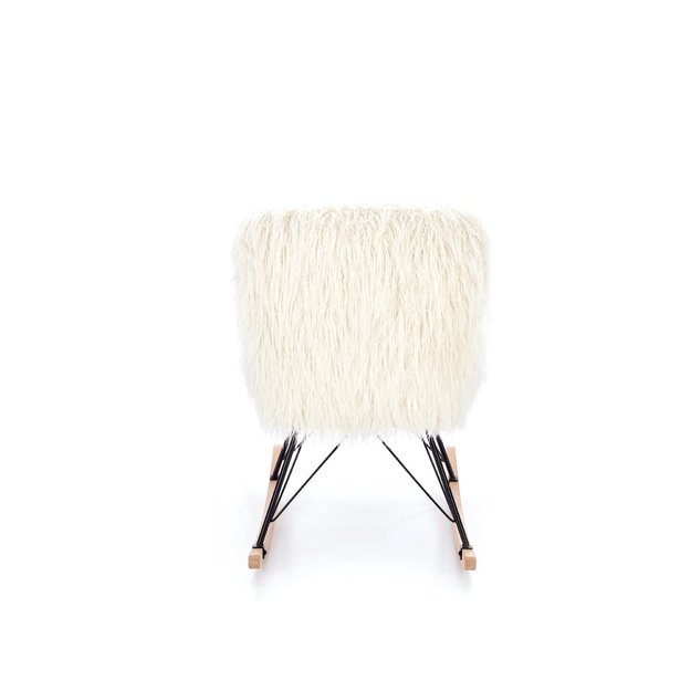 AUSTIN leisure armchair cream / black / natural