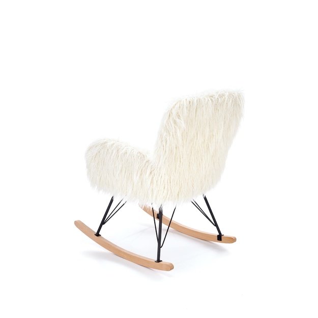 AUSTIN leisure armchair cream / black / natural
