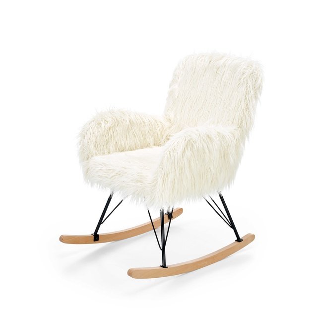 AUSTIN leisure armchair cream / black / natural