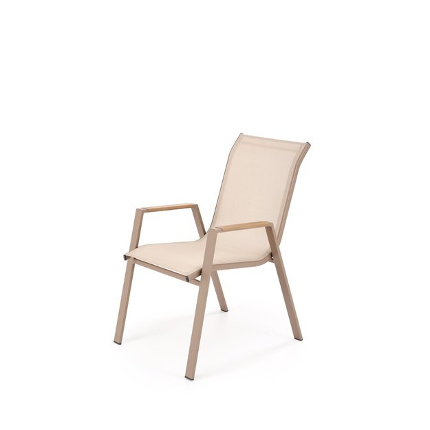 HOVER garden chair, beige / cappuccino