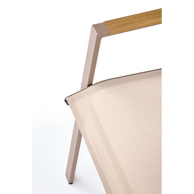HOVER garden chair, beige / cappuccino
