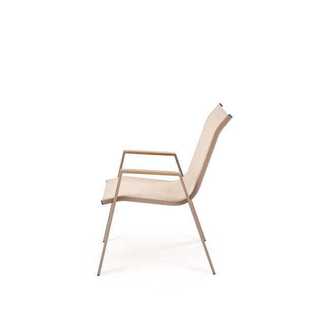 HOVER garden chair, beige / cappuccino