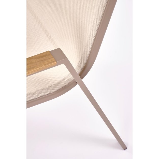 HOVER garden chair, beige / cappuccino