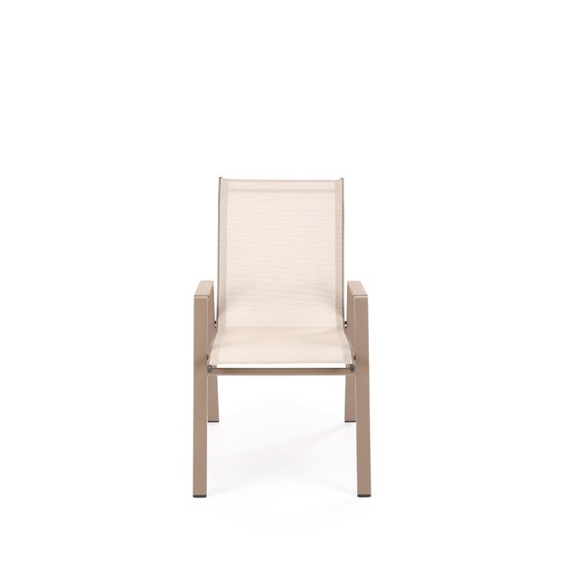 HOVER garden chair, beige / cappuccino