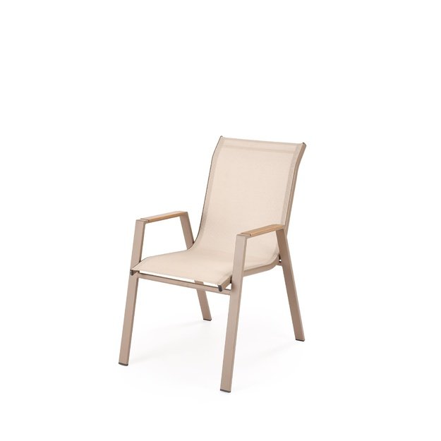 HOVER garden chair, beige / cappuccino