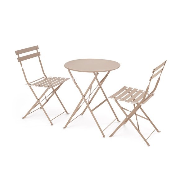 LIVORNO garden set (table+2 chairs), cappuccino