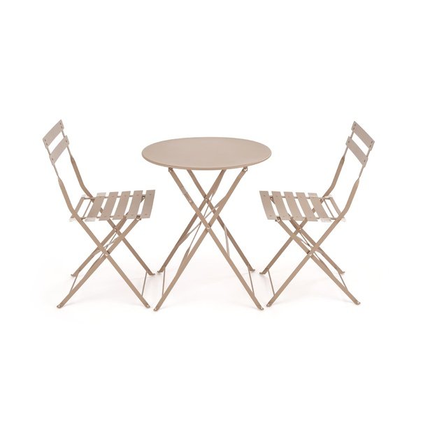 LIVORNO garden set (table+2 chairs), cappuccino