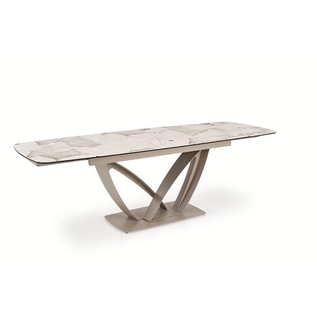BENJAMIN extension table, beige / cashmere