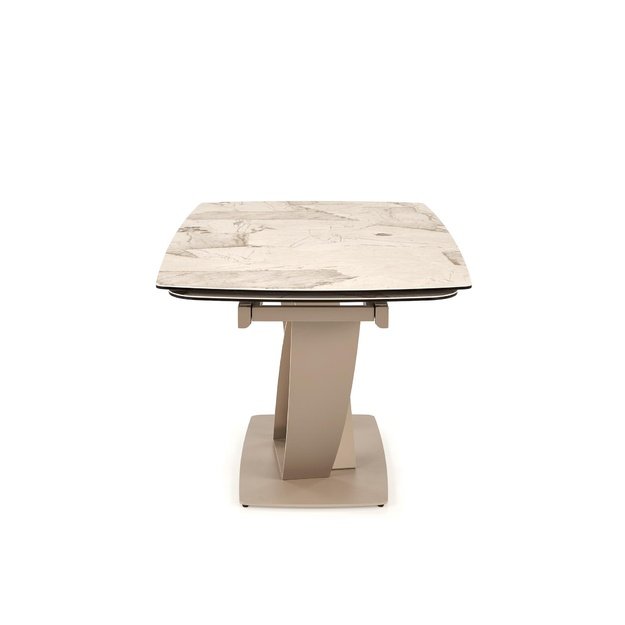 BENJAMIN extension table, beige / cashmere