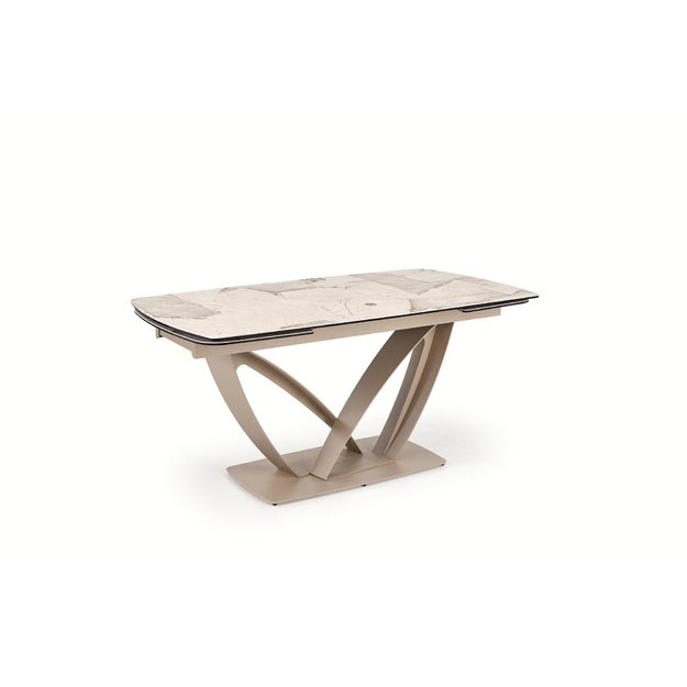 BENJAMIN extension table, beige / cashmere