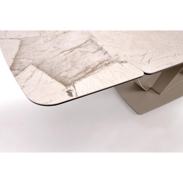 BENJAMIN extension table, beige / cashmere