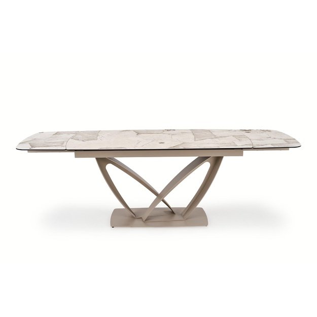 BENJAMIN extension table, beige / cashmere