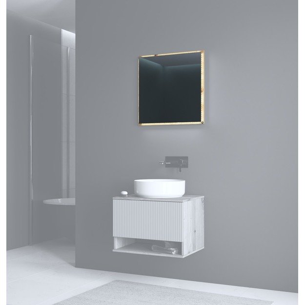 mirror, AVIOLA L-60, artisan oak