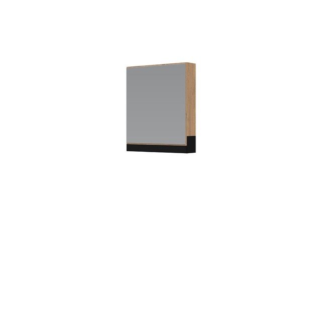 mirror cabinet, DUESA SLU-60, gold oak / black 1