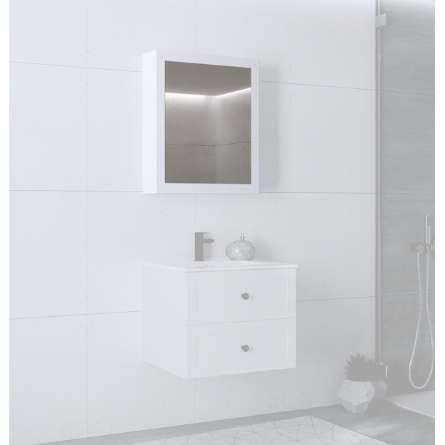 mirror cabinet, TORETO SLU-60, white
