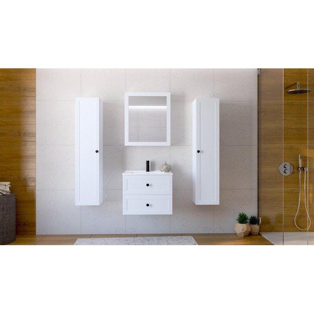 mirror cabinet, TORETO SLU-60, white 3
