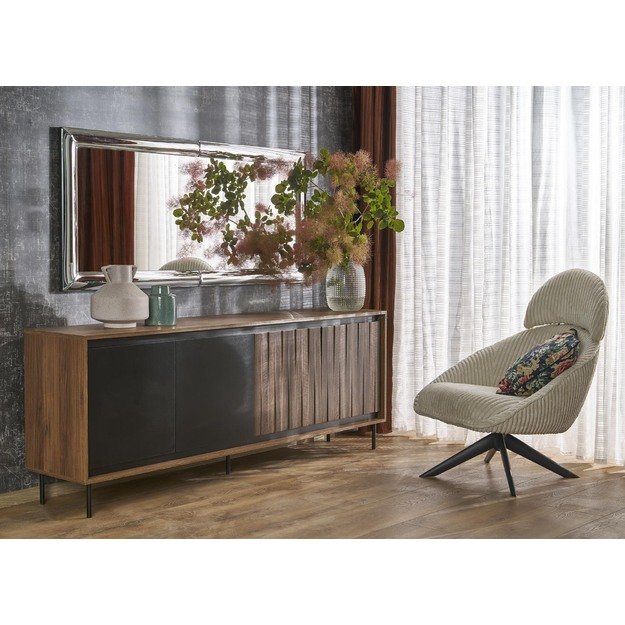 ABISSO wall mirror, silver 6
