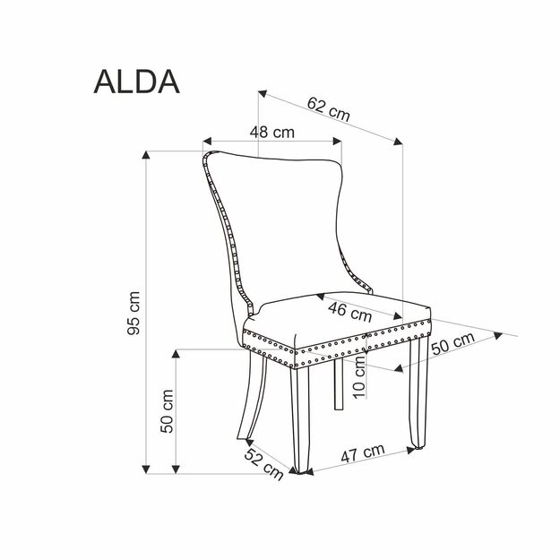 ALDA chair dark green