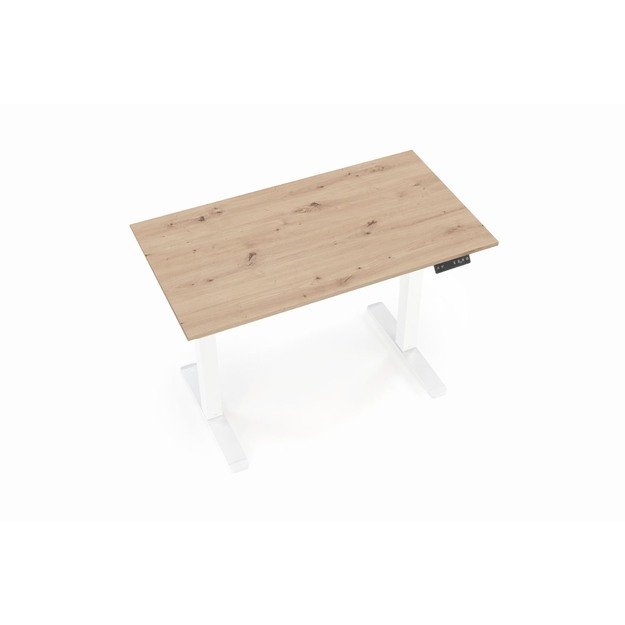 B53 desk with adjustable height, artisan oak / white 14