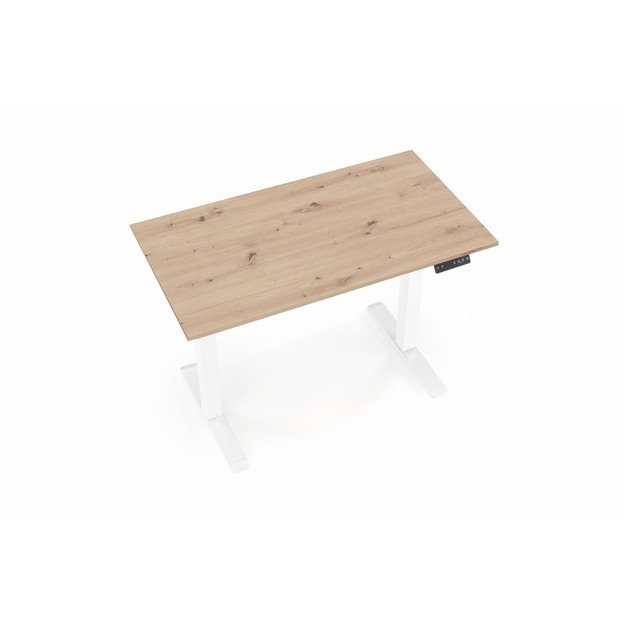 B53 desk with adjustable height, artisan oak / white 7