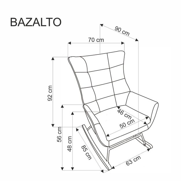 BAZALTO chair black 3