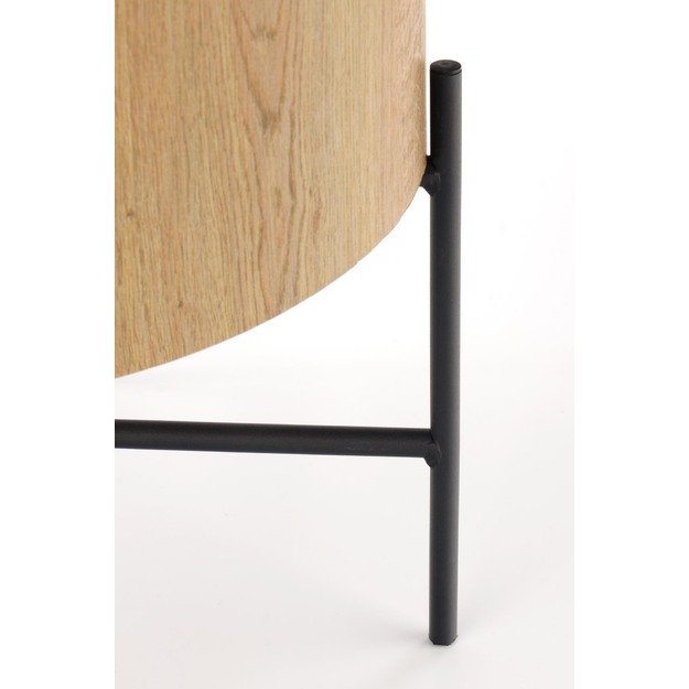 BROOKLYN-S c. table natural oak / black 7