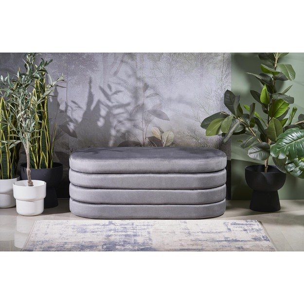 CALPI bench with storage function, grey 12