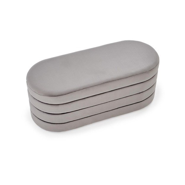 CALPI bench with storage function, grey 2