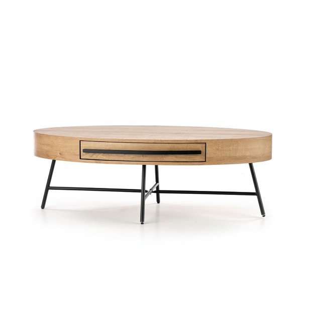 CAROLINA c.table, golden oak / black 25