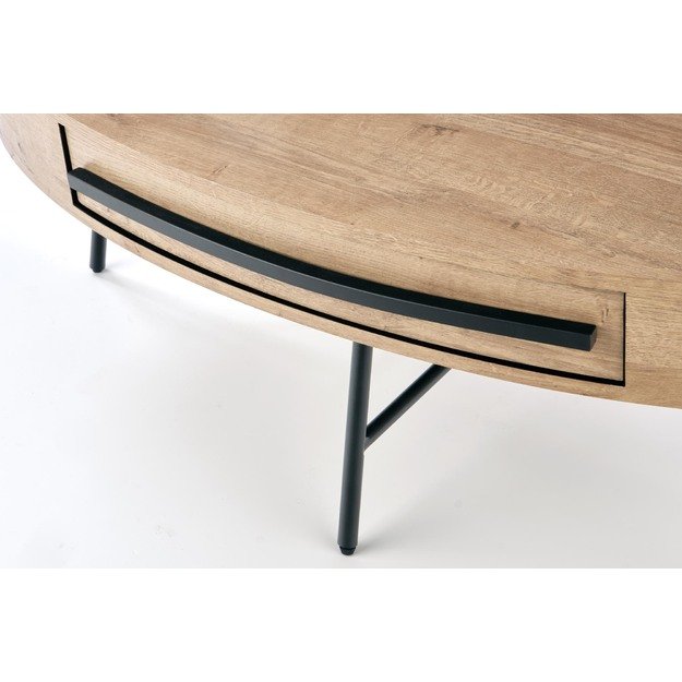 CAROLINA c.table, golden oak / black 10