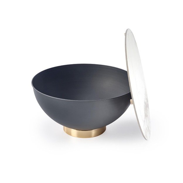 CECILIA coffee table, marble / grey / gold 4