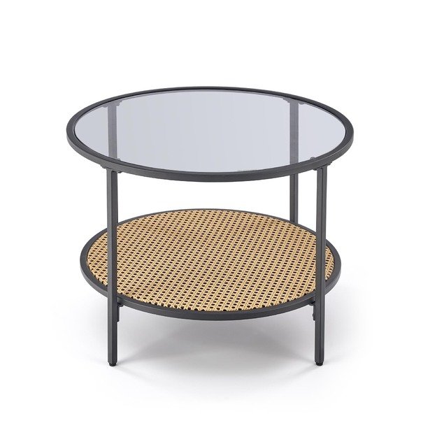 DAKOTA coffee table, smoked / natural 4