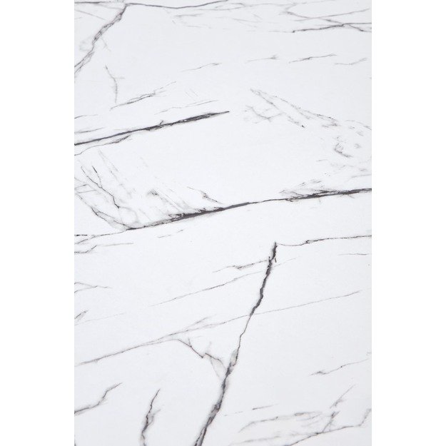 DENVER table, color: top - white marble, legs - white 12