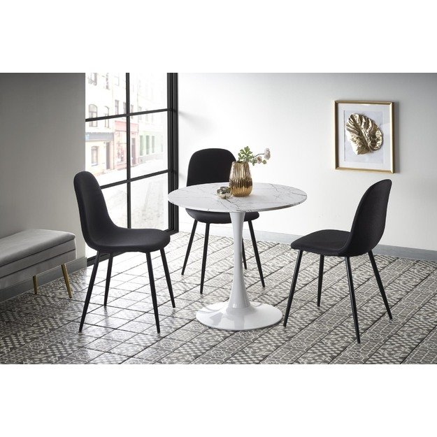 DENVER table, color: top - white marble, legs - white